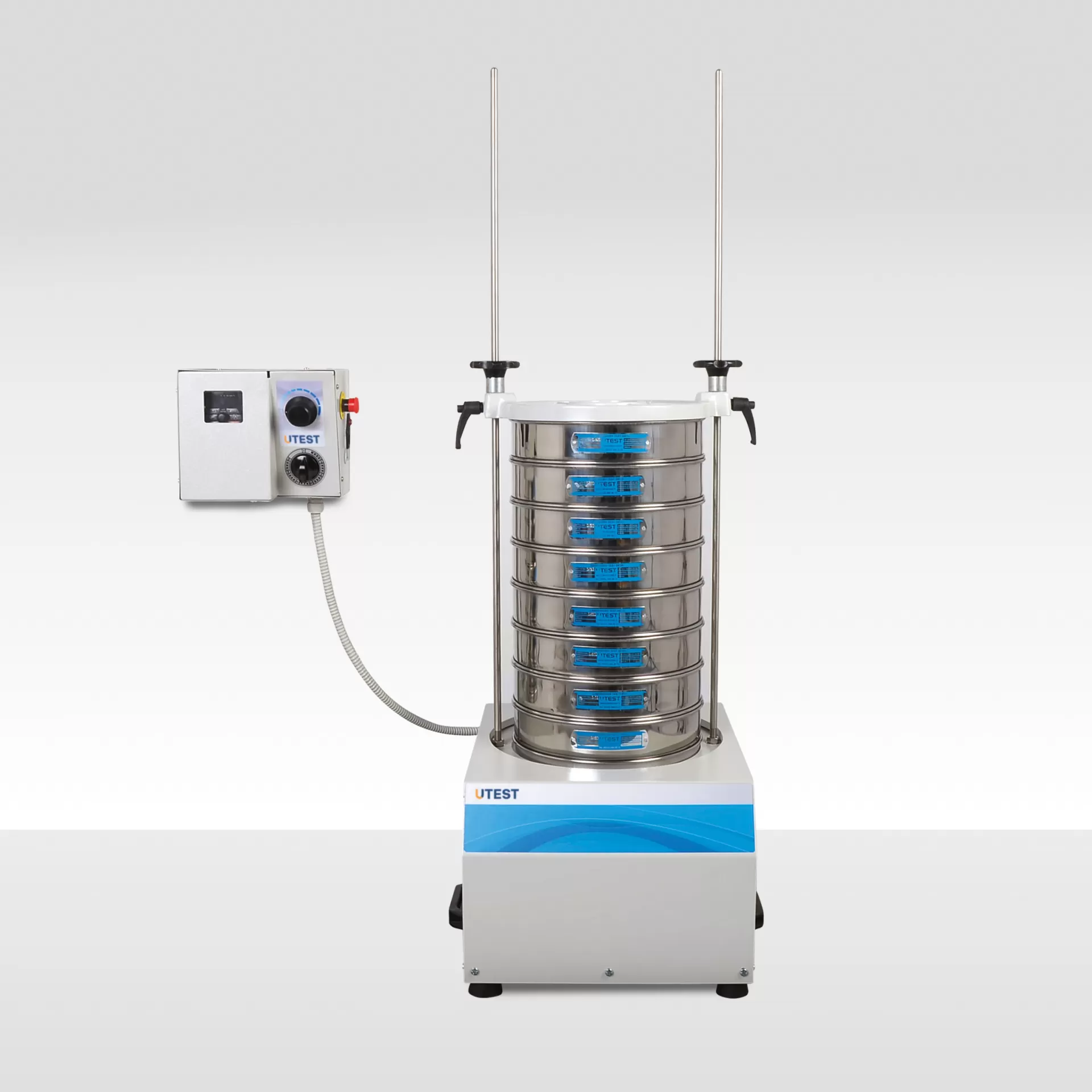 Sieve Shaker with Frequency and Time Adjustment